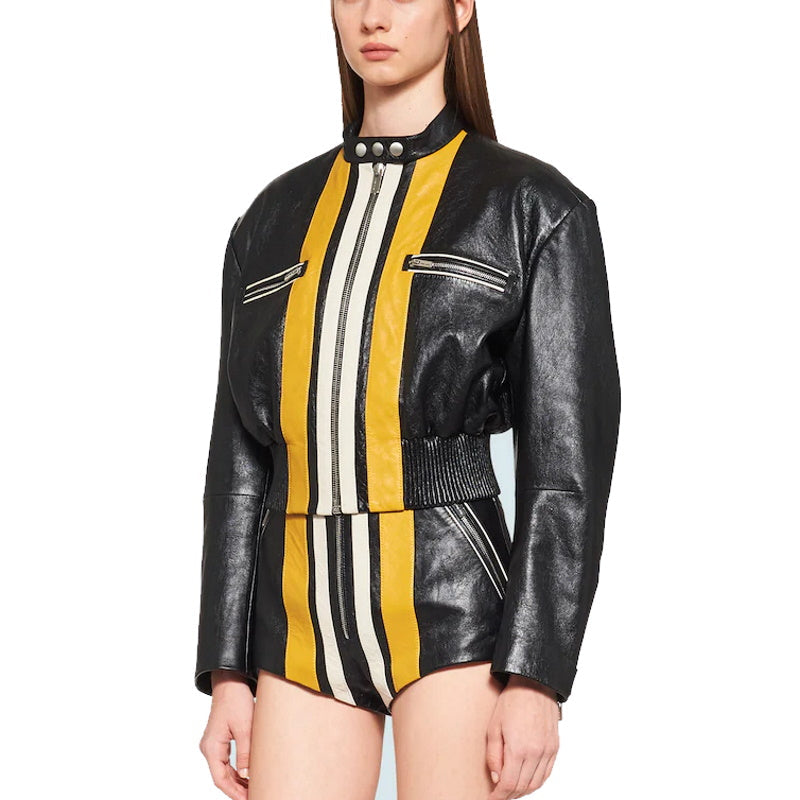 MIU MI Leather Jacket