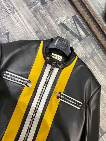 MIU MI Leather Jacket
