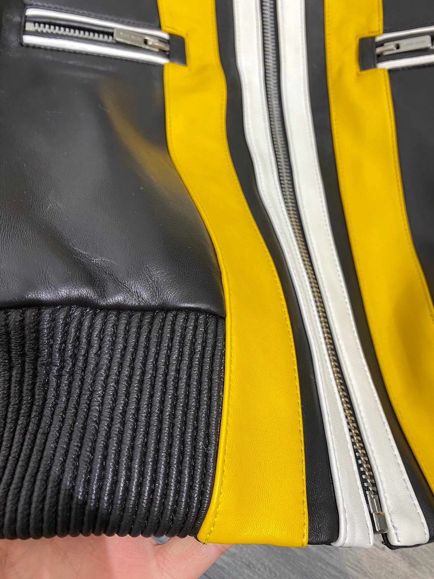 MIU MI Leather Jacket