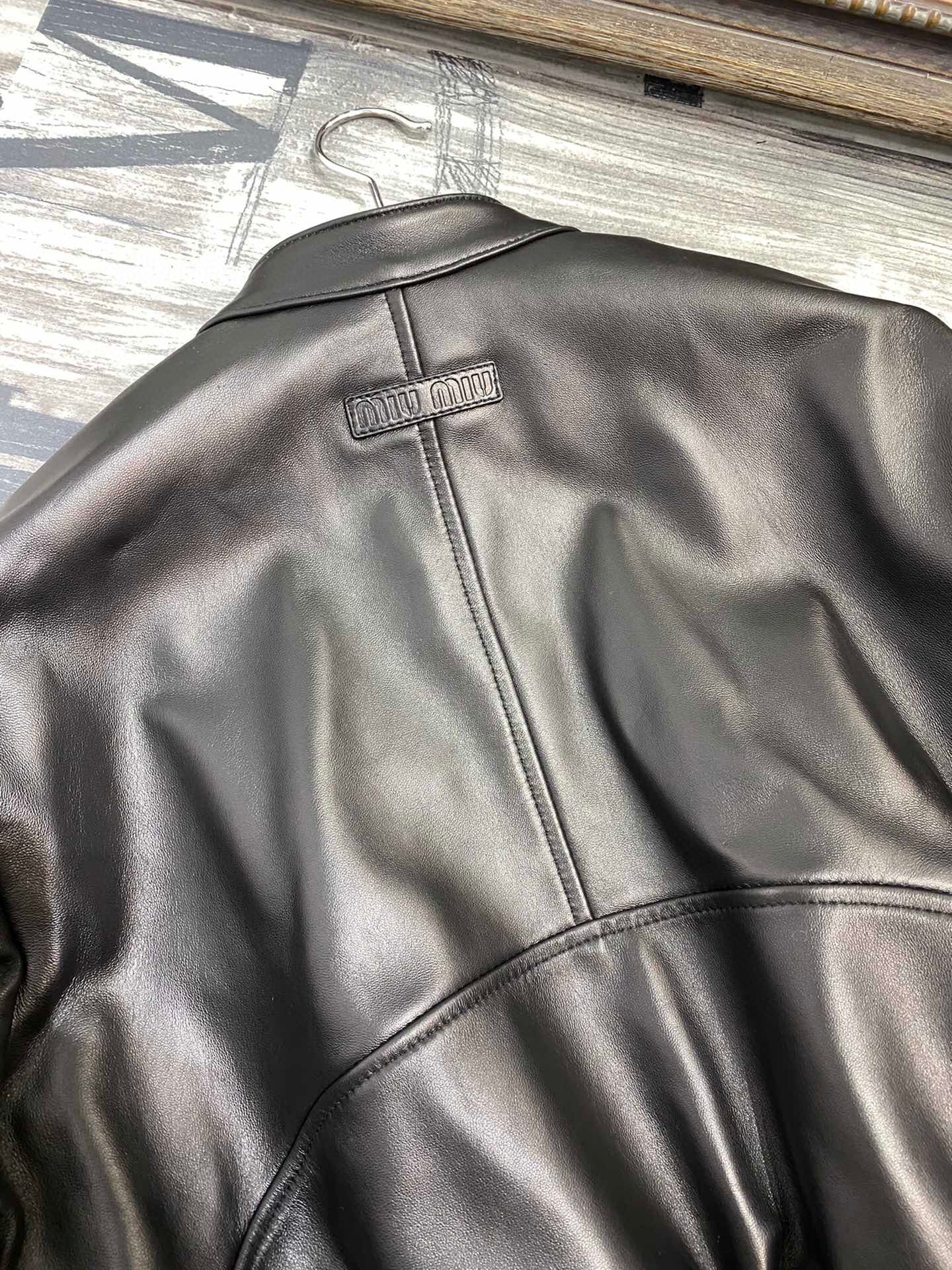 MIU MI Leather Jacket