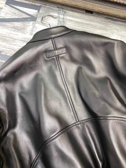 MIU MI Leather Jacket