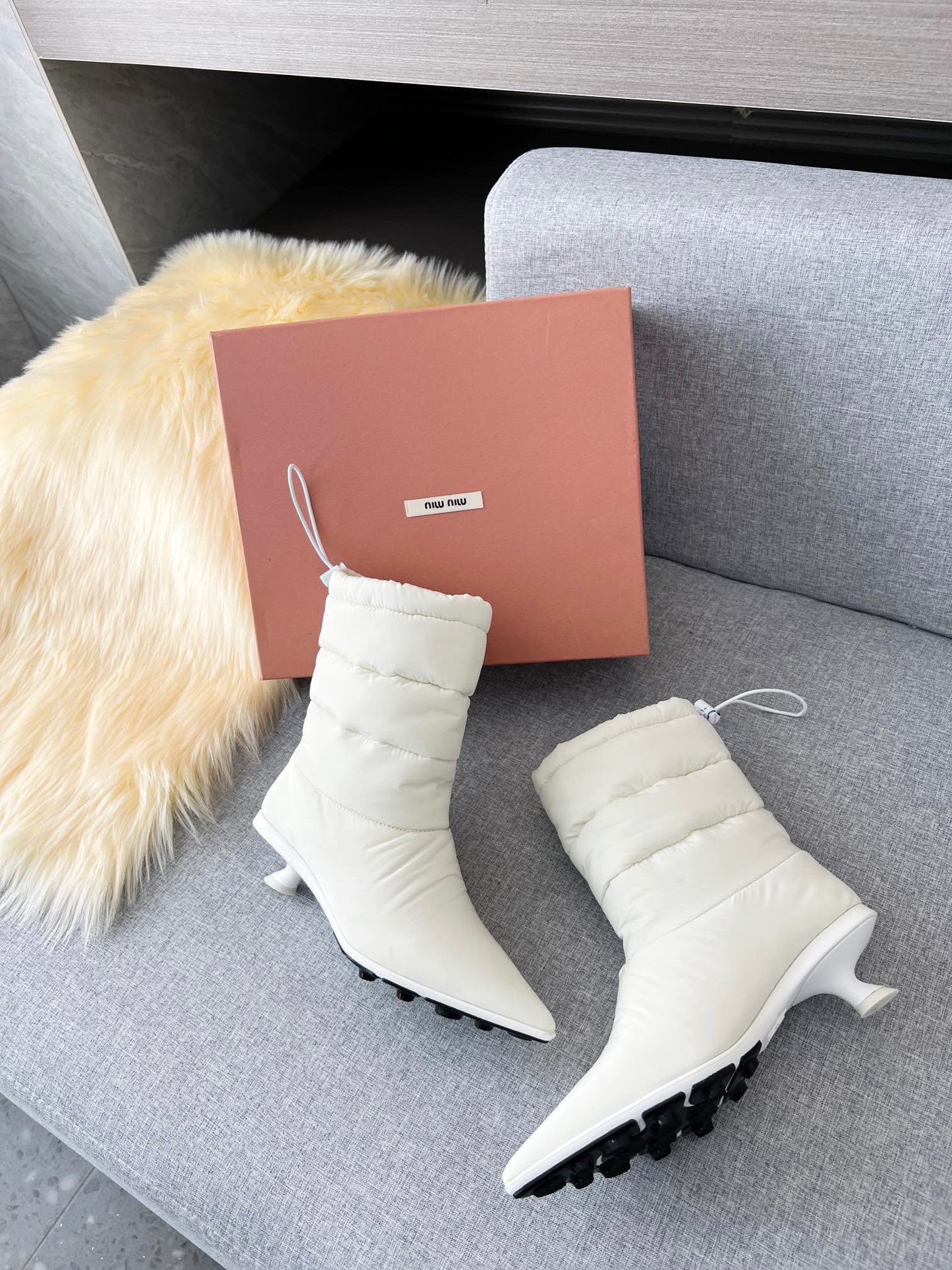 MIU MI  PRD  Boots Puffer Padded 2 Color 's LOW