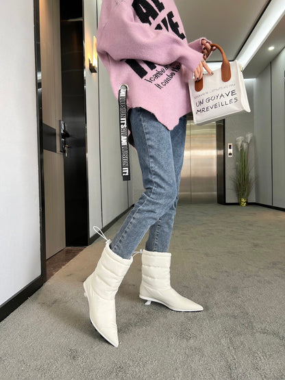 MIU MI  PRD  Boots Puffer Padded 2 Color 's LOW