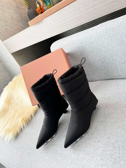 MIU MI  PRD  Boots Puffer Padded 2 Color 's LOW