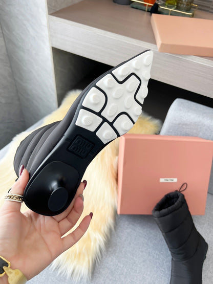 MIU MI  PRD  Boots Puffer Padded 2 Color 's LOW