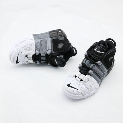 N*ke Max  Kids White Black Sneakers
