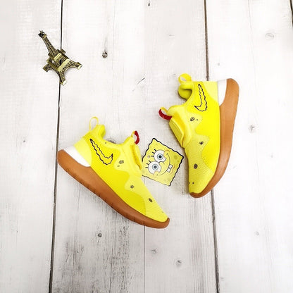 N*ke Max  Kids Yellow Sneakers