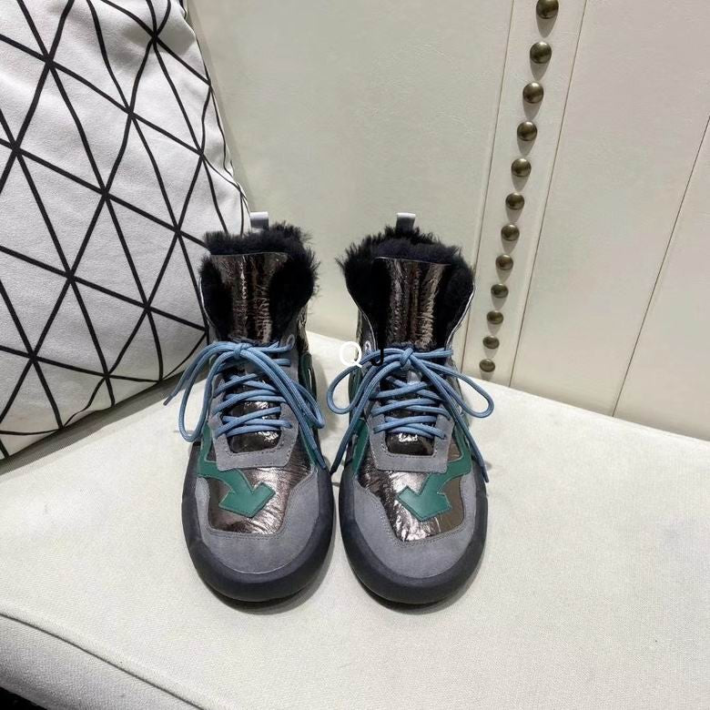 OFF WITE Sneakers High Shearling  2 Color 's