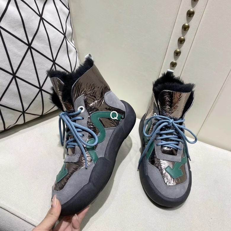 OFF WITE Sneakers High Shearling  2 Color 's