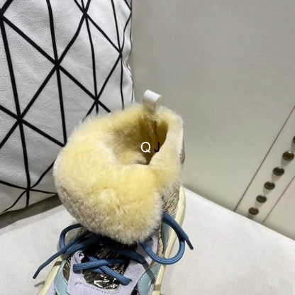 OFF WITE Sneakers High Shearling  2 Color 's