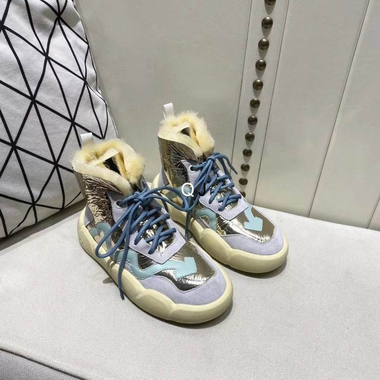 OFF WITE Sneakers High Shearling  2 Color 's