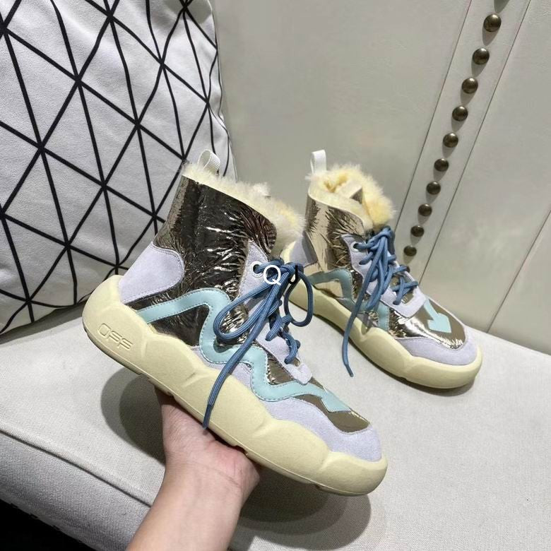 OFF WITE Sneakers High Shearling  2 Color 's