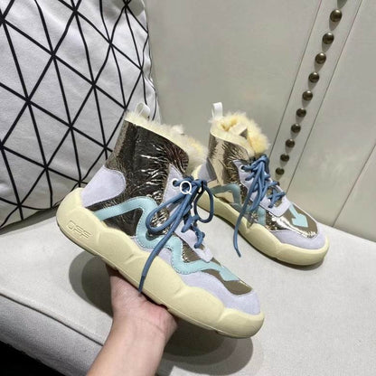 OFF WITE Sneakers High Shearling  2 Color 's