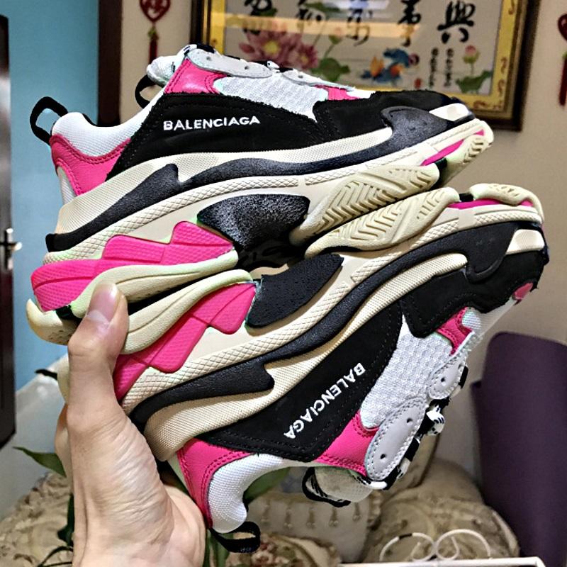 SNBAL  Triple S Pink Sneakers