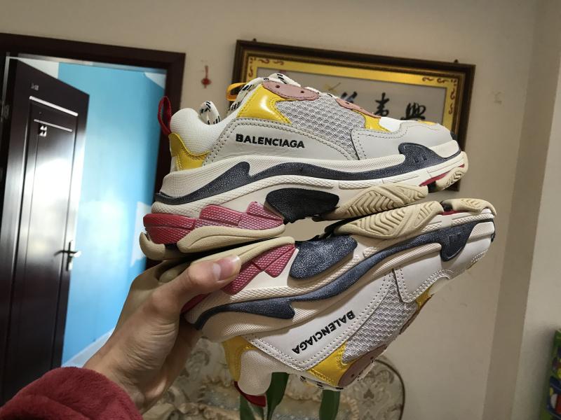 SNBAL Triple S Rose Sneakers