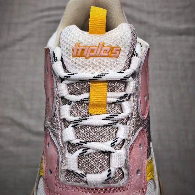 SNBAL Triple S Rose Sneakers