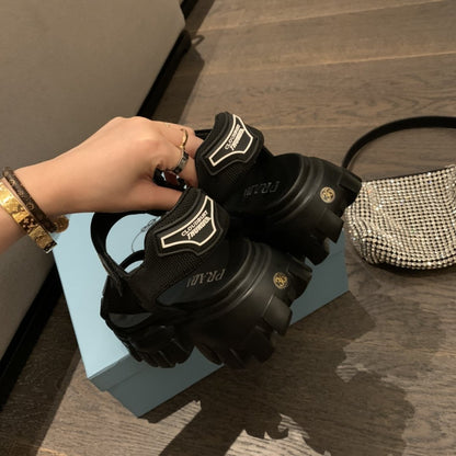 PRD Sandals Black Wedge