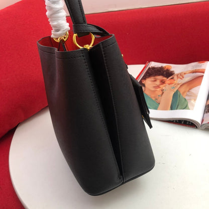 PRD Saffiano Bag  Black 23 cm
