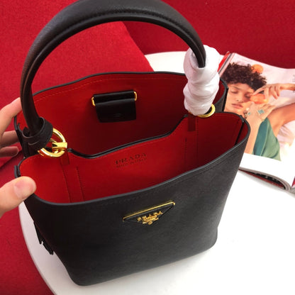 PRD Saffiano Bag  Black 23 cm