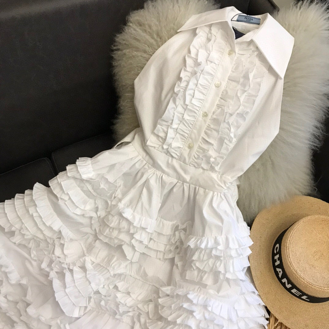 PRD Dresses  Cotton White