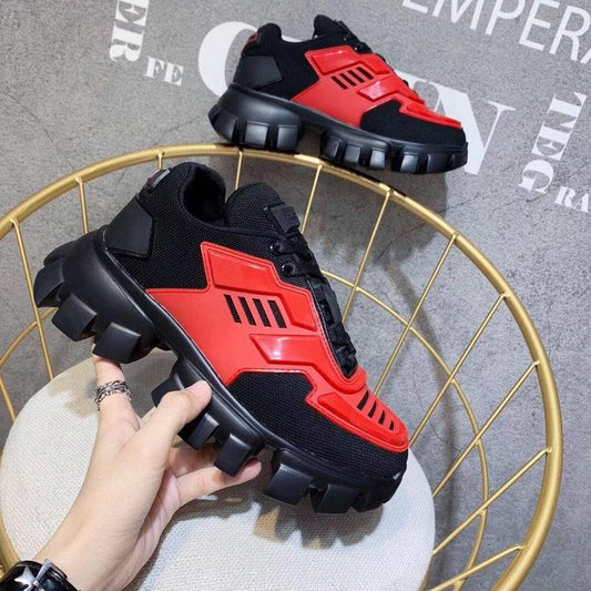 prada sneakers red