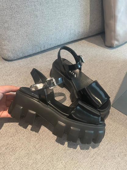 Prd Sandals Black Wedge