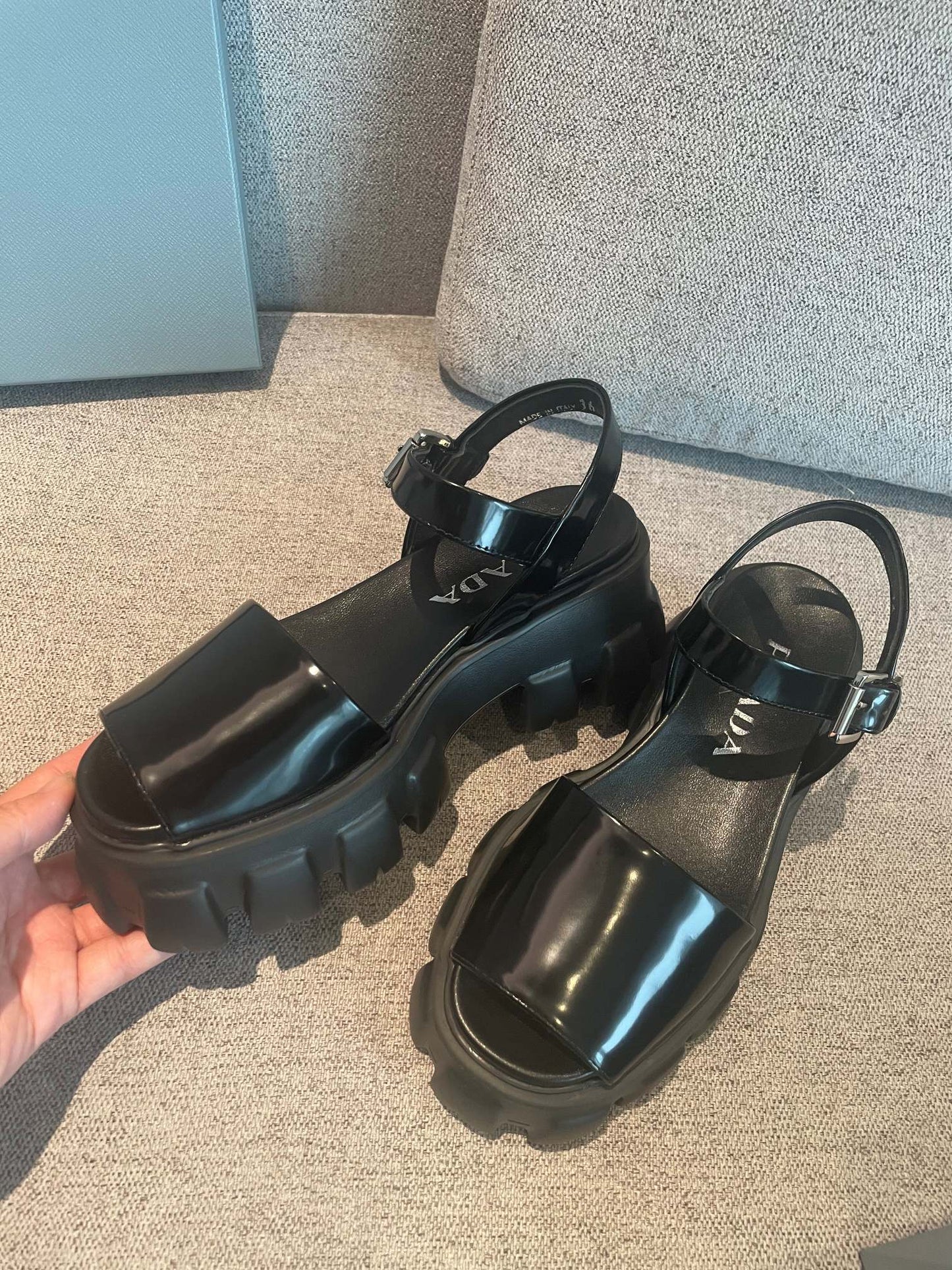 Prd Sandals Black Wedge
