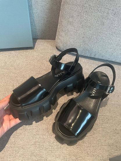 Prd Sandals Black Wedge