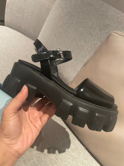 Prd Sandals Black Wedge