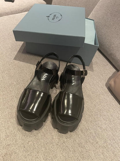 Prd Sandals Black Wedge