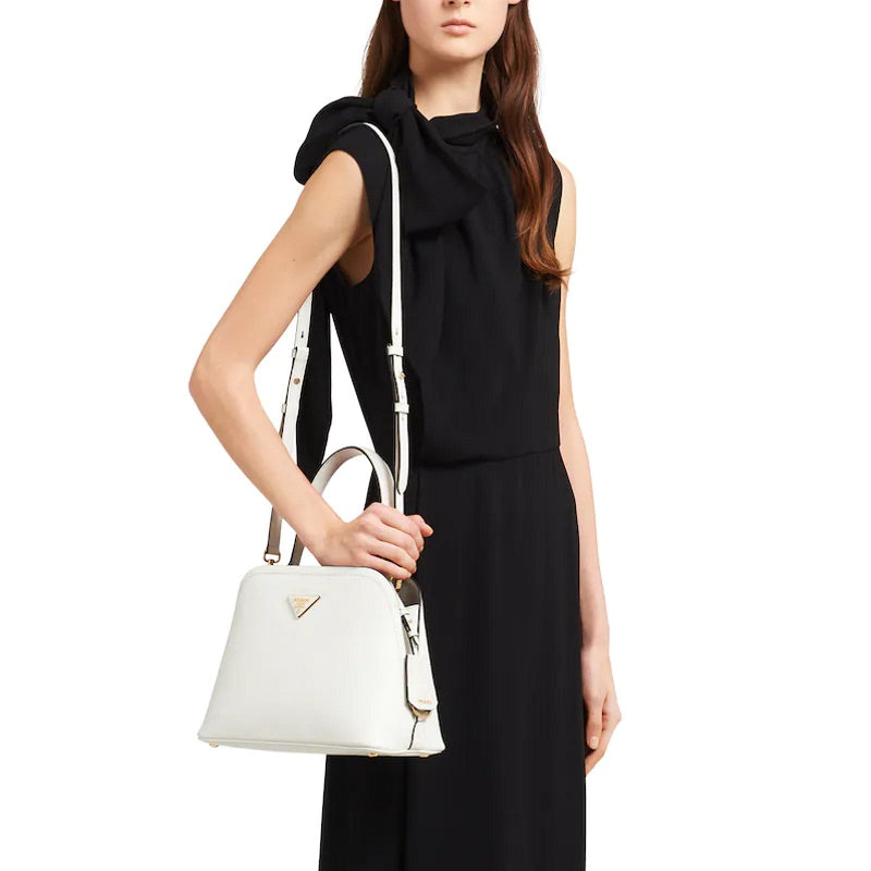 PRD Saffiano Matinee Bag  2 Color 's Black & White