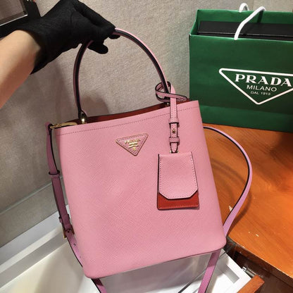 PRD Saffiano Panier Bag  2 Color 's Pink&Yellow
