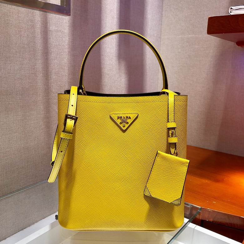 PRD Saffiano Panier Bag  2 Color 's Pink&Yellow