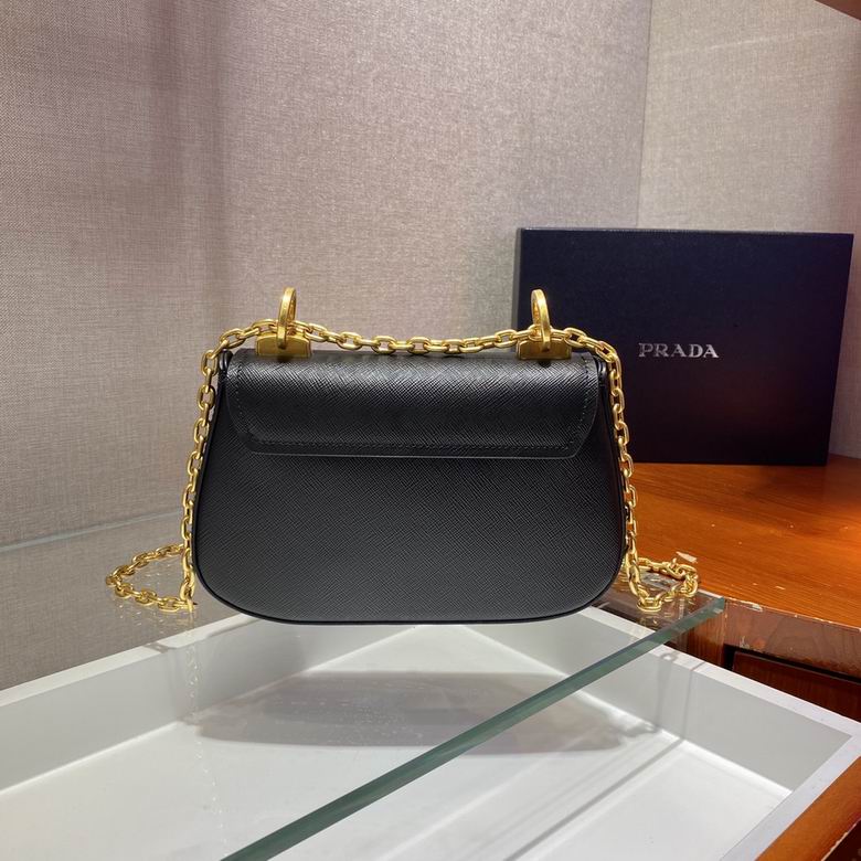 PRD Saffiano  Bag  Silver & Gold