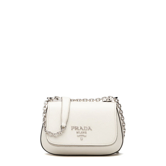 PRD Saffiano  Bag  Silver & Gold