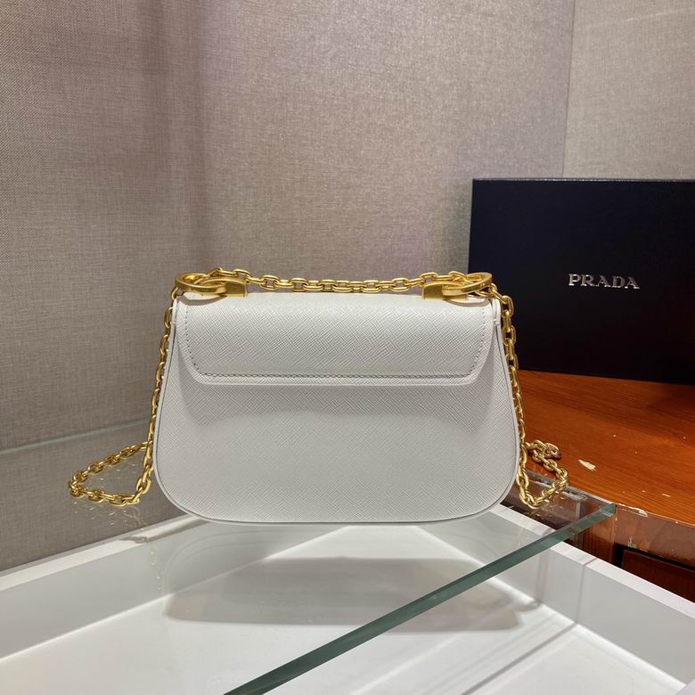 PRD Saffiano  Bag  Silver & Gold