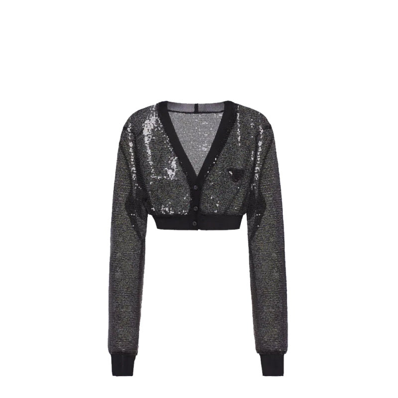 PRD Sweater Top Sequin 2 Color 's Knitted