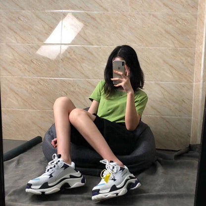 SNBAL  Triple S Blue White Sneakers
