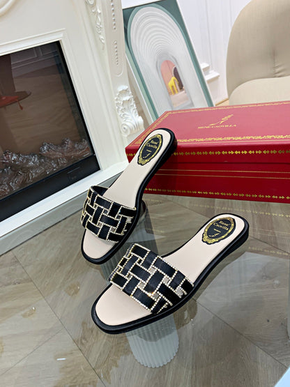 CAO VILLA Slippers  Flat 2 Color 's