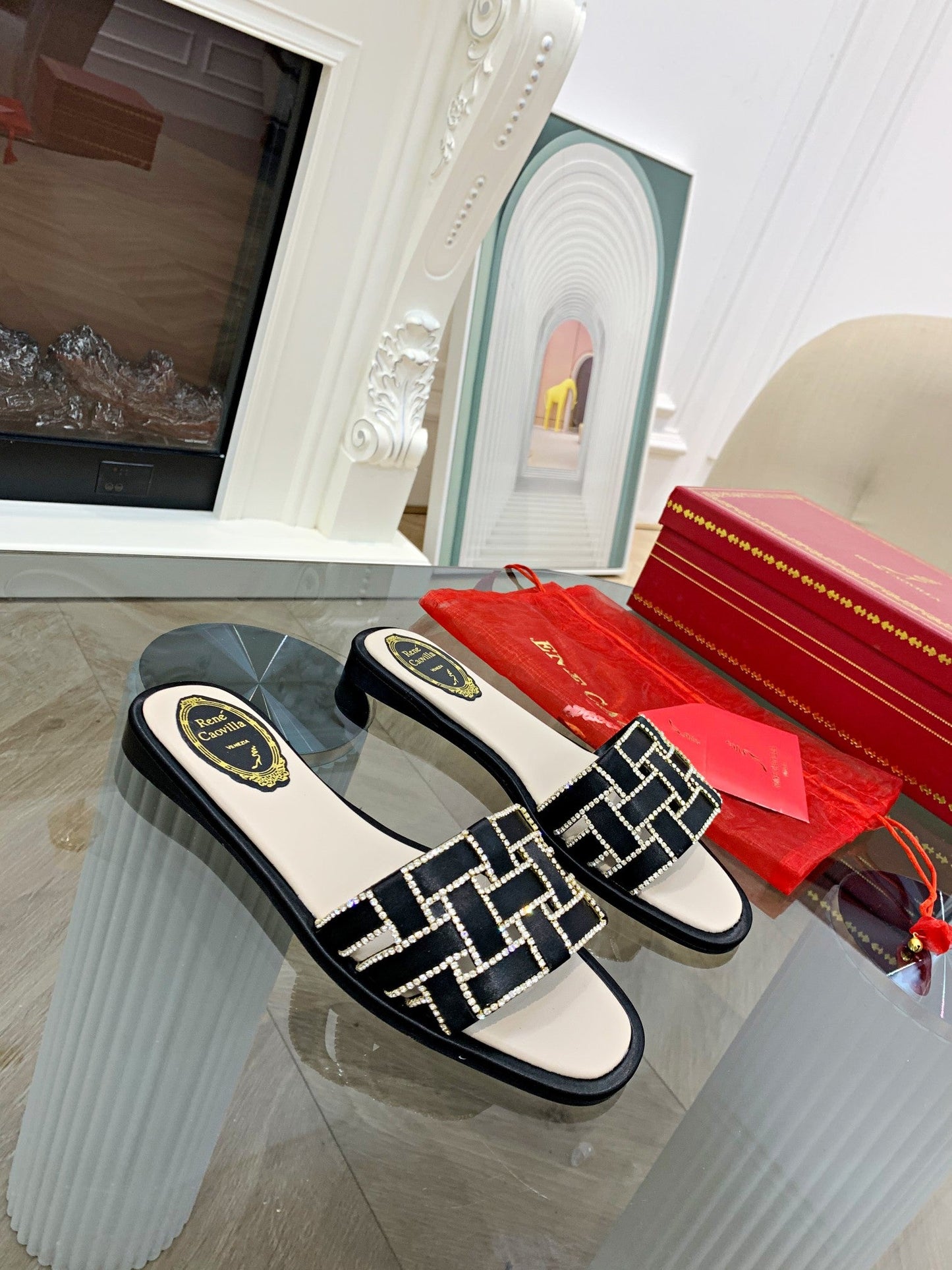 CAO VILLA Slippers  Flat 2 Color 's