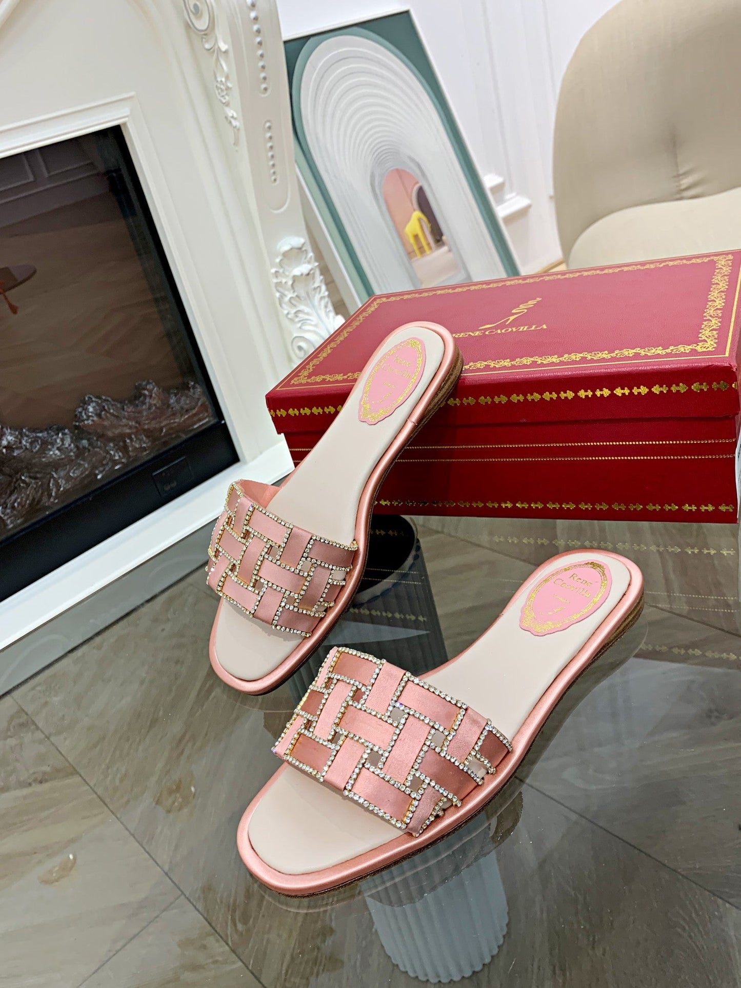 CAO VILLA Slippers  Flat 2 Color 's