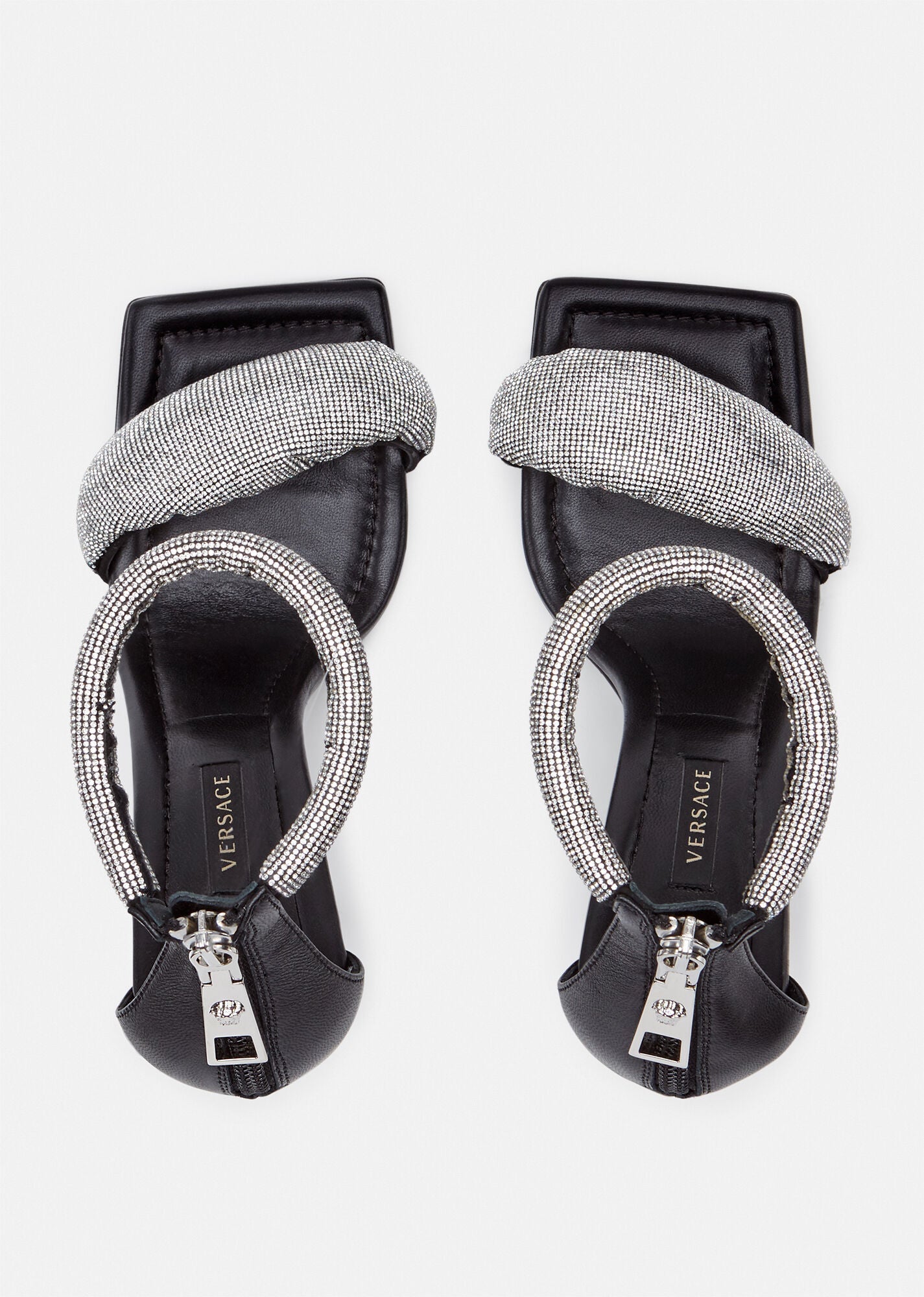 VRC Shoes Heels Black Stones