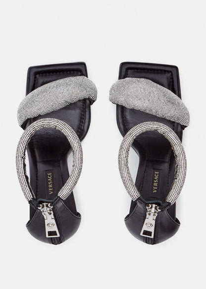 VRC Shoes Heels Black Stones