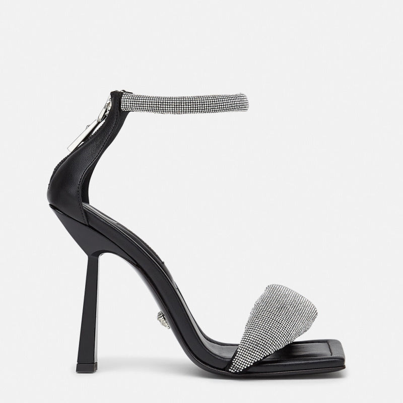 VRC Shoes Heels Black Stones