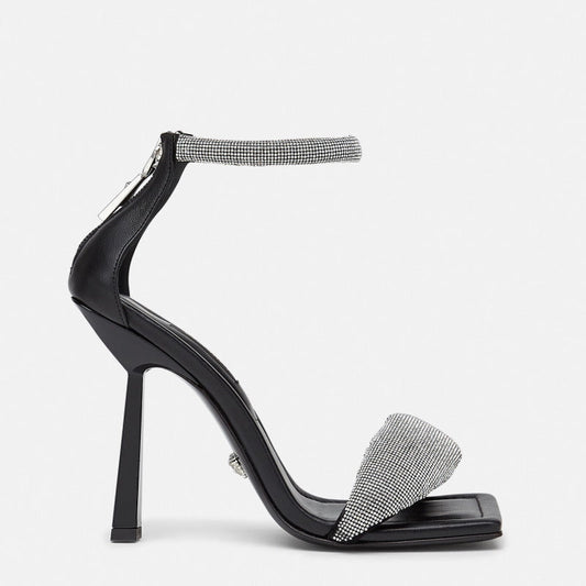 VRC Shoes Heels Black Stones