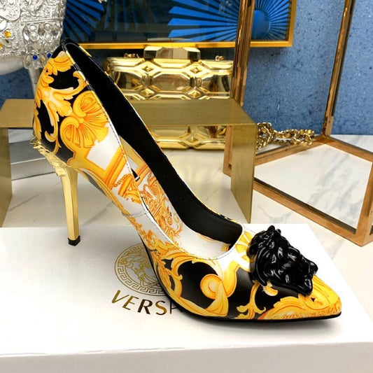 VRC Shoes Heels Yellow