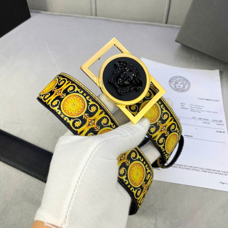 VRC Leather Belt Gold