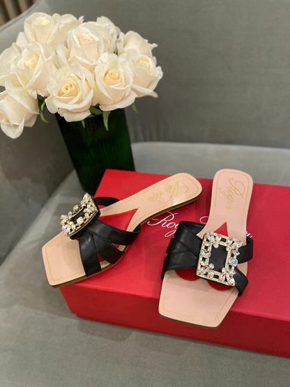 ROGER VI Slippers  Flat 2 Color 's