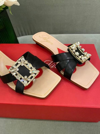 ROGER VI Slippers  Flat 2 Color 's
