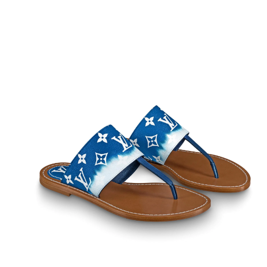 LU Slippers Sandals Logo